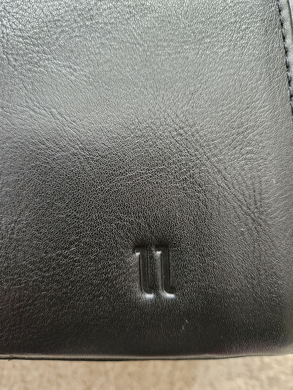Black Leather Purse / Backpack - Picture 8 of 9